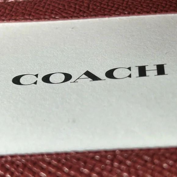 Coach Orange Pebbled Leather Women's Trifold Wallet 8” x 4.5” - Picture 10 of 14